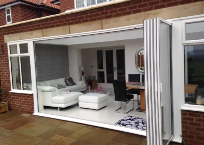 slim frame aluminium bifold doors