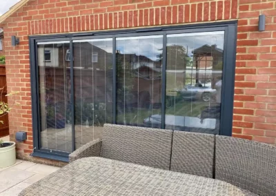 123 slide and fold patio doors with glass SunSeeker Doors