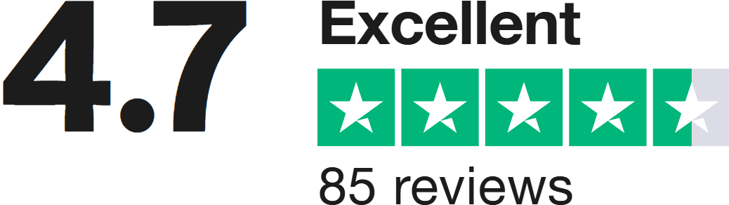 Rated 4.7 stars on Trustpilot